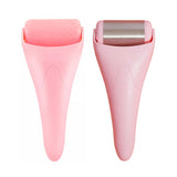 Facial Ice Roller in pink color showing removable roller design for skincare and facial massage.