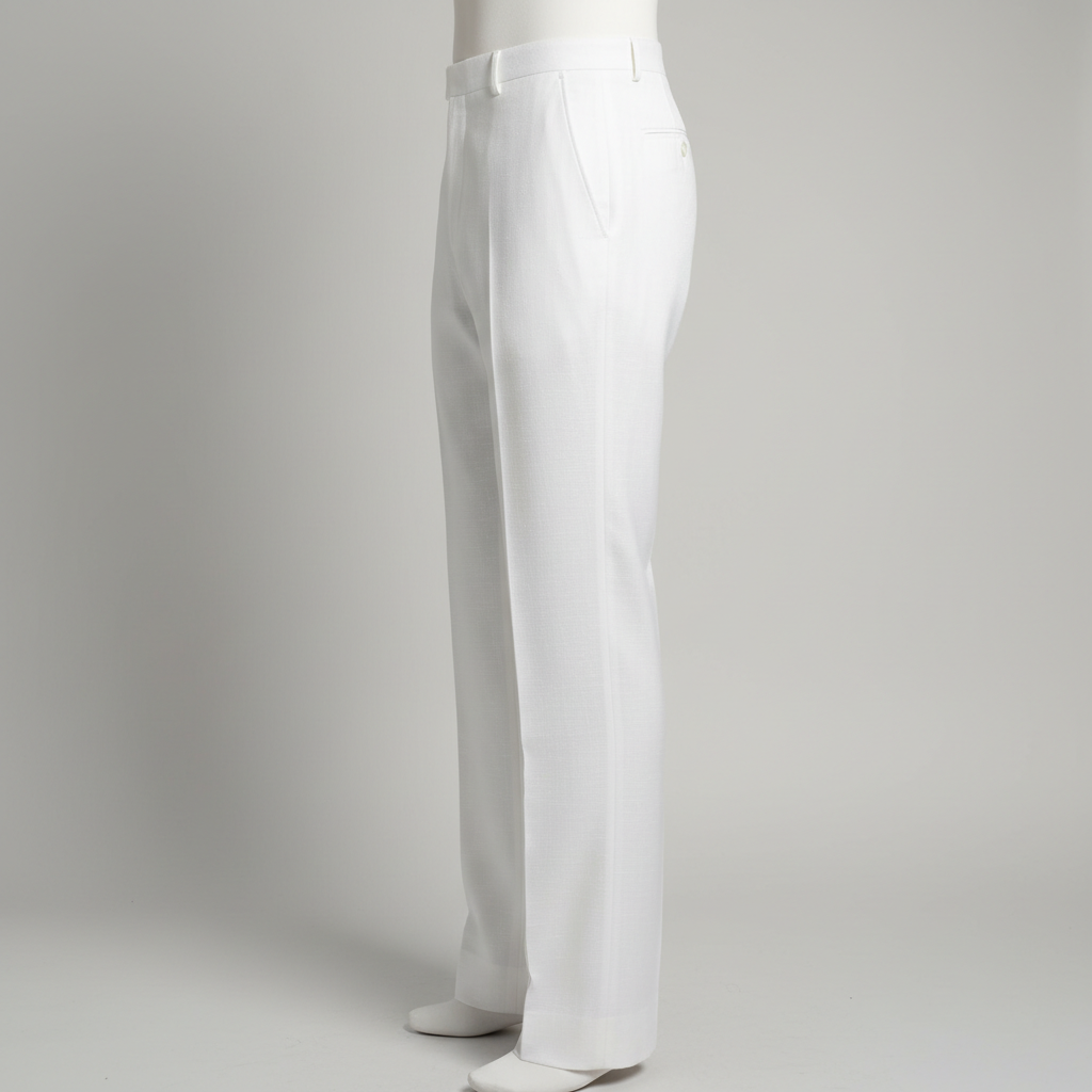 Pantalon blanc homme - Vue de côté