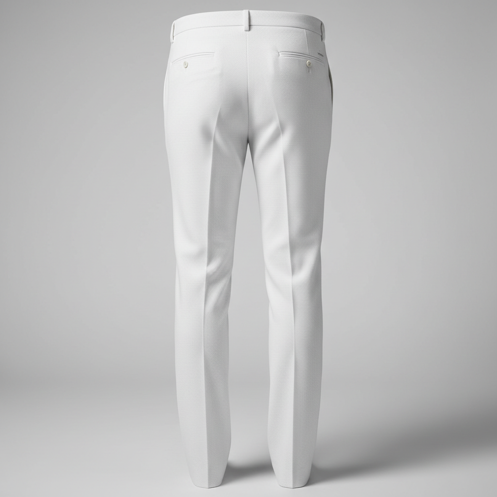 Pantalon blanc homme - Vue de dos