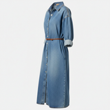 Robe casual en jean femme - vue de côté