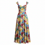 Robe d'été fleurie femme - vue de face